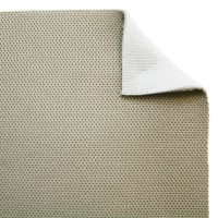 Потолочная ткань на поролоне 3 мм (серо-бежевая, сетка, ширина 1,5 м.) [МИА-1]