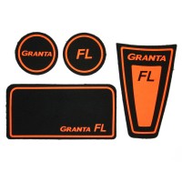 Коврики тканевые «Neon» Lada Granta FL (оранжевый)