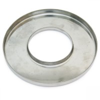 Донце глушителя круглое Ø100 мм, отверстие Ø55 мм (сталь)