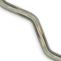 Труба изогнутая змейка Ø51*1.5 угол 45° 15 гибов алюминизированная сталь DX52+AS120