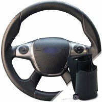 Оплетка на руль из каучукового материала Ford Focus III (C346) 2011-2015 г.в. (для руля без штатной кожи, черная)