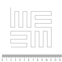 Экокожа стёганая «intipi» Maze (чёрный/чёрный, ширина 1.35 м, толщина 5.85 мм)