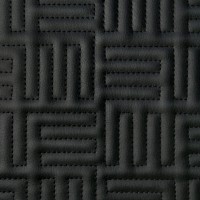Экокожа стёганая «intipi» Maze (чёрный/чёрный, ширина 1.35 м, толщина 5.85 мм)
