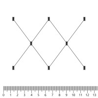 Экокожа стёганая «intipi» Kite (фокс/бежевый, ширина 1.35 м, толщина 5.85 мм) перфорация