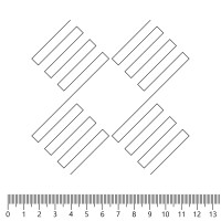 Замша искусственная стёганая «intipi» Chess (серый/серый, ширина 1.35 м, толщина 5.9 мм)