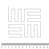 Экокожа стёганая «intipi» Maze (чёрный/красный, ширина 1.35 м, толщина 5.85 мм) перфорация