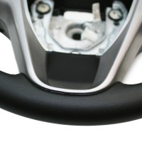 Оплетка на руль из каучукового материала Hyundai i20 2008-2014 г.в. (для руля без штатной кожи, черная)