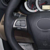 Оплетка на руль из «Premium» экокожи Toyota Auris 2010-2012 г.в. (черная)