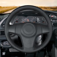Оплетка на руль из «Premium» экокожи Opel Corsa D (S07) 2006-2014 г.в. (для руля без штатной кожи, черная)