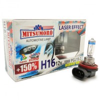 Лампы галогенные «Mitsumoro» H16 +150 Laser Effect (12V-19W, PGJ19-3)