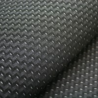 Жаккард «Зигзаг» на поролоне (черно-бело-серый, ширина 1,5 м., толщина 4 мм.) клеевое триплирование