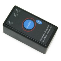 Диагностический сканер с кнопкой «ELM327 V1.5 OBD2» (Bluetooth 2.0, Android, Windows)