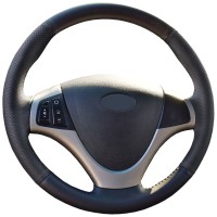 Оплетка на руль из «Premium» экокожи Hyundai i30 2007-2012 г.в. (черная)